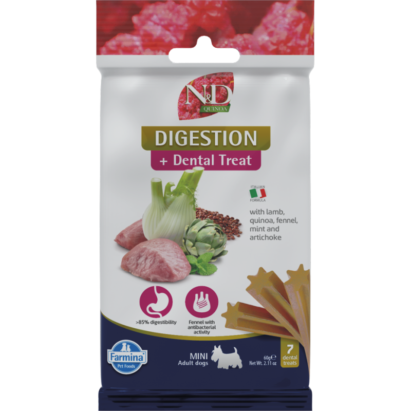 ND QUINOA SNACK DOG DIGESTION MINI 7 STICKS